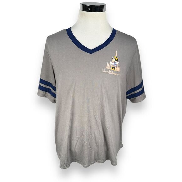 Walt Disney World 50 T-Shirt Women’s 2X Gray Minnie Mouse Most Magical Castle - Picture 1 of 10